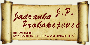 Jadranko Prokopijević vizit kartica